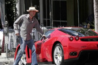Nicolas Cage and his Ferrari Enzo