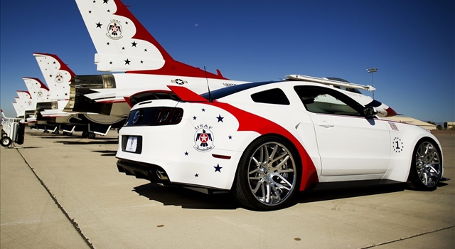 Ford Mustang GT US Air Force Thunderbirds Rear View